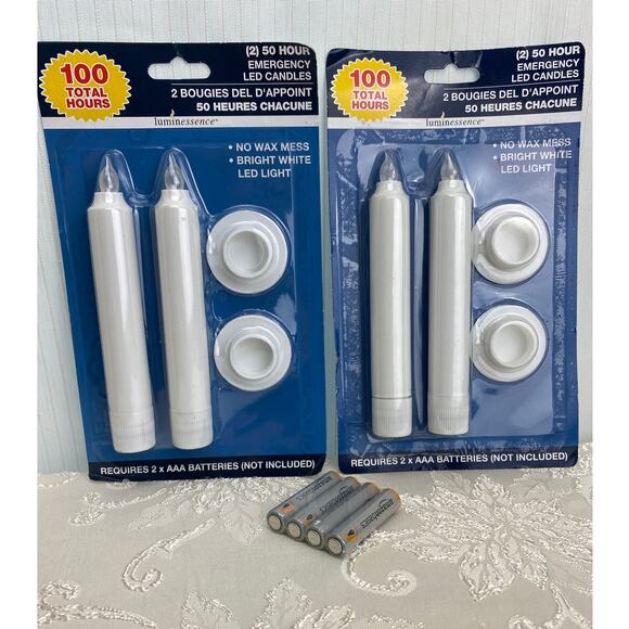 Greenbrier International Luminessence LED 50 Hour Candles & Batteries - Picture 3 of 3